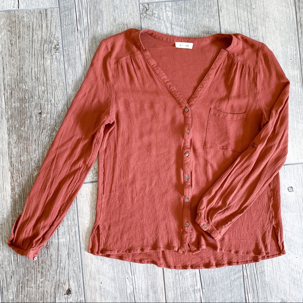 NBW SIS SIS Burnt Orange Blouse